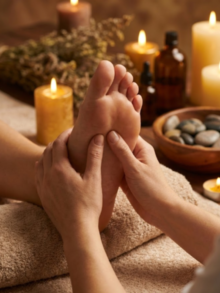 مساج النقاط الانعكاسية (Reflexology)